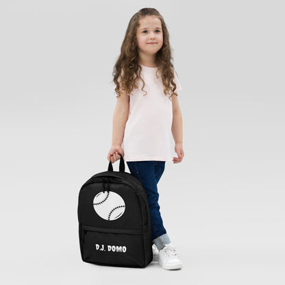 D.J. Domo Baseball Backpack Black/White