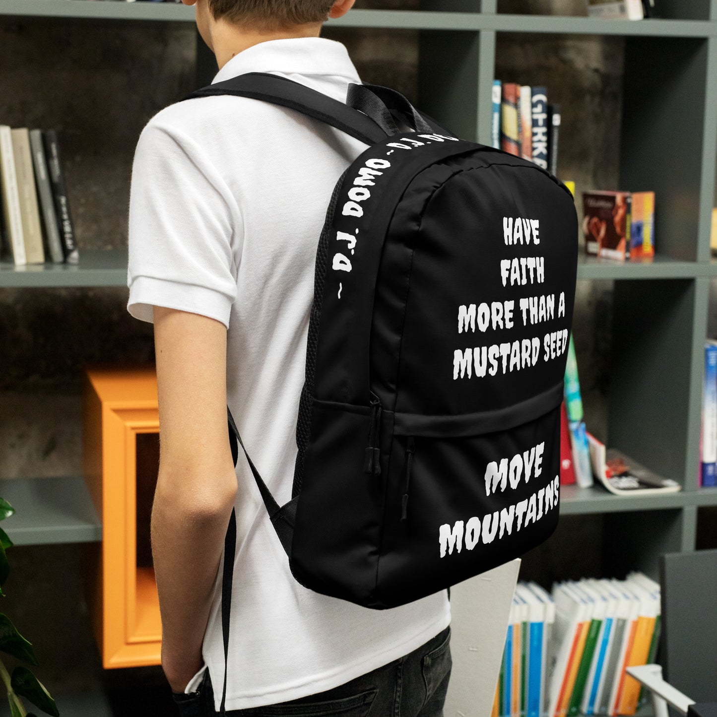 D.J. Domo "Move Mountain" Backpack Black/White