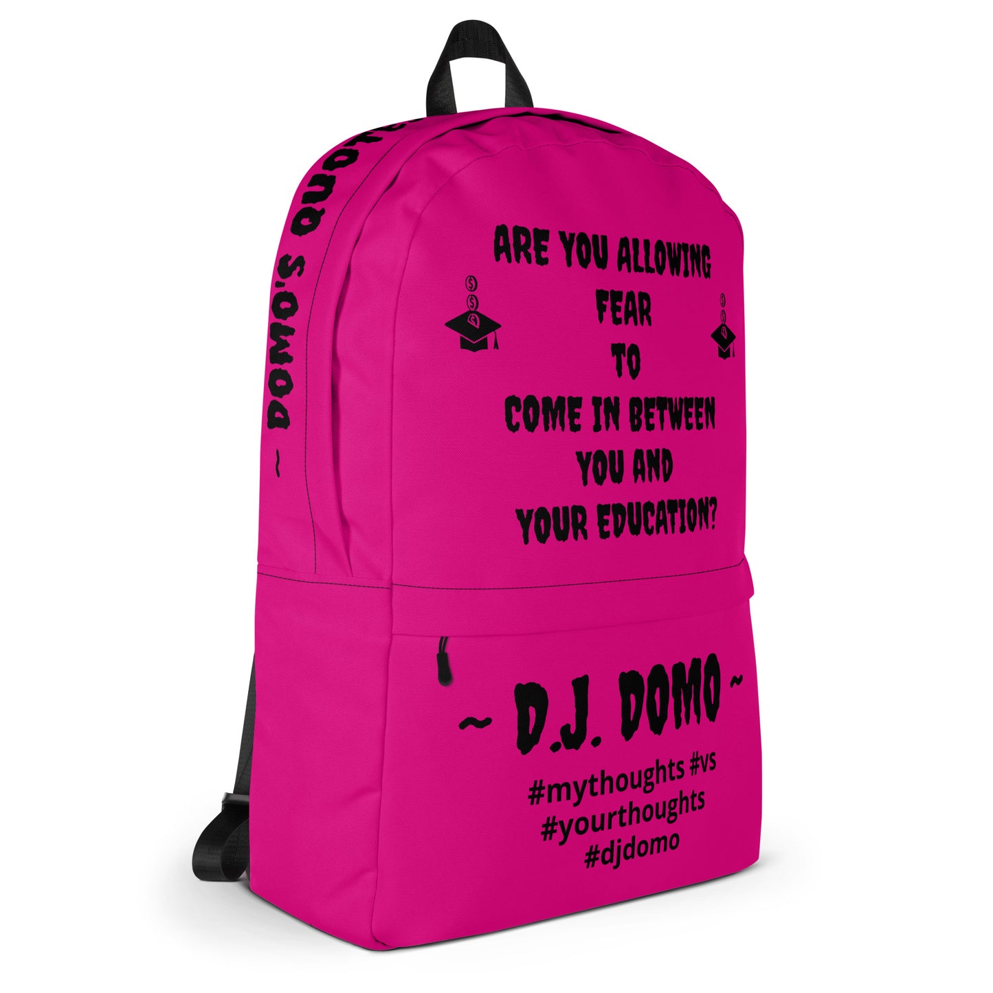 D.J. Domo DQOI Pt 1 "FEAR" Backpack Pink/Black