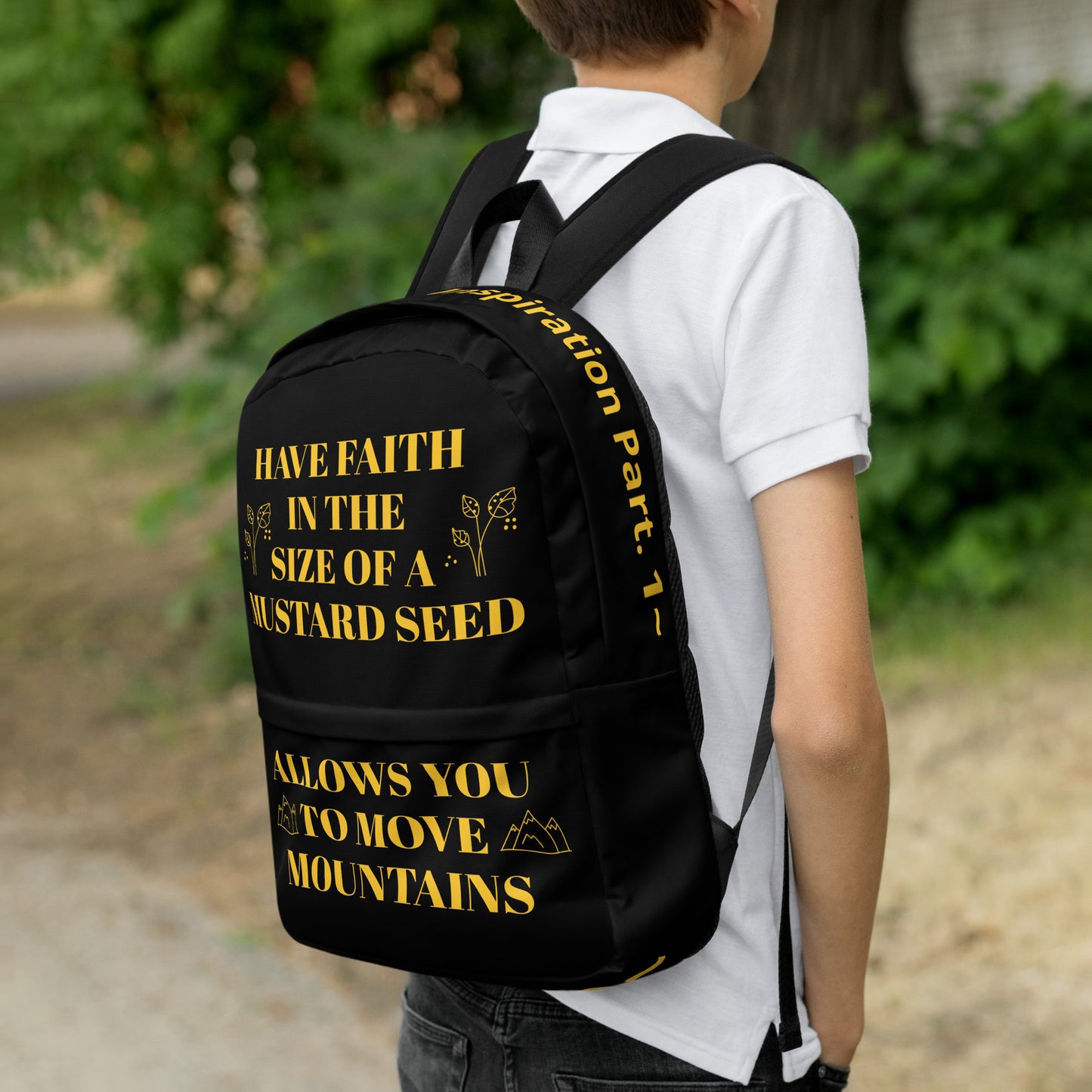 D.J. Domo DQOI Pt 1 "FAITH" Backpack Black/Gold