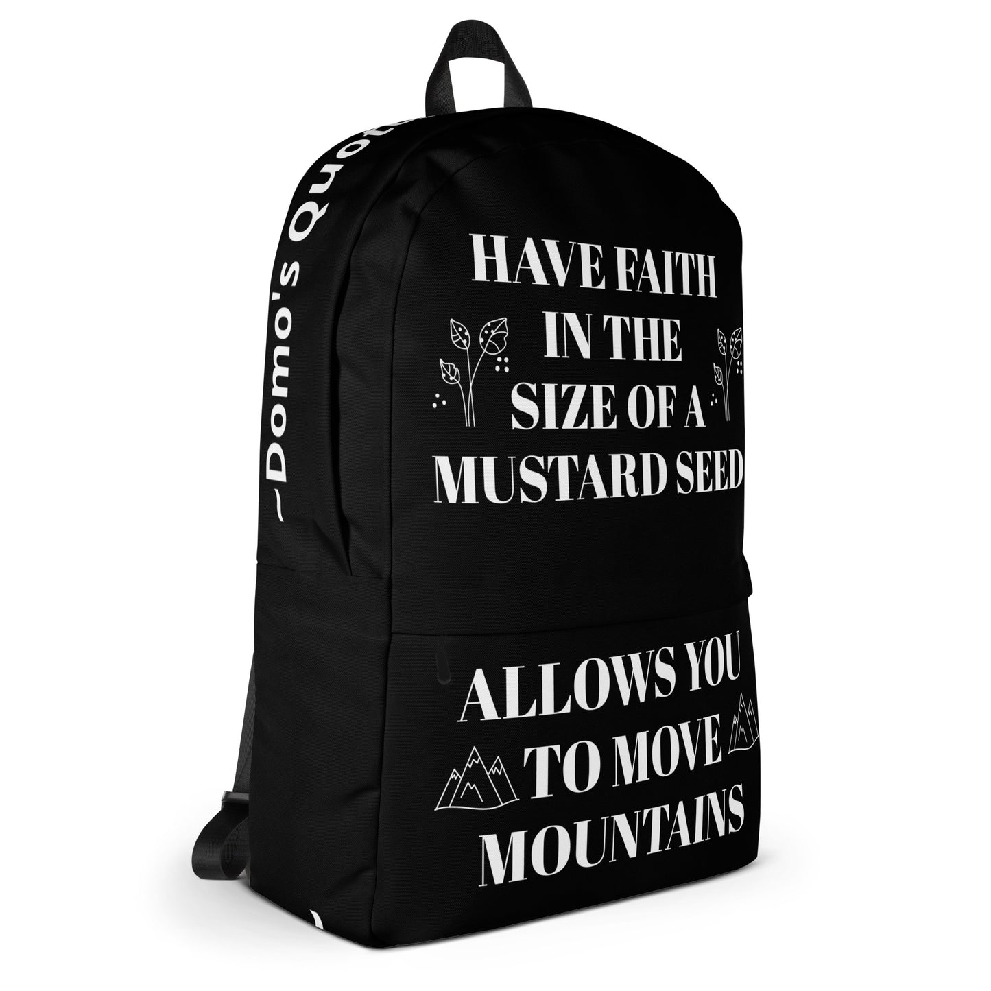 D.J. Domo DQOI Pt 1 "FAITH" Backpack Black/White