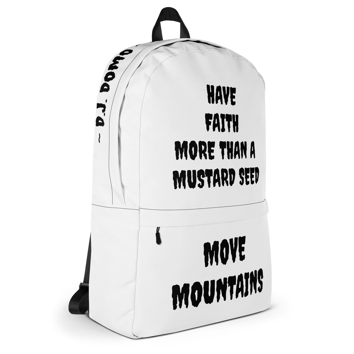 D.J. Domo "Move Mountain" Backpack White/Black