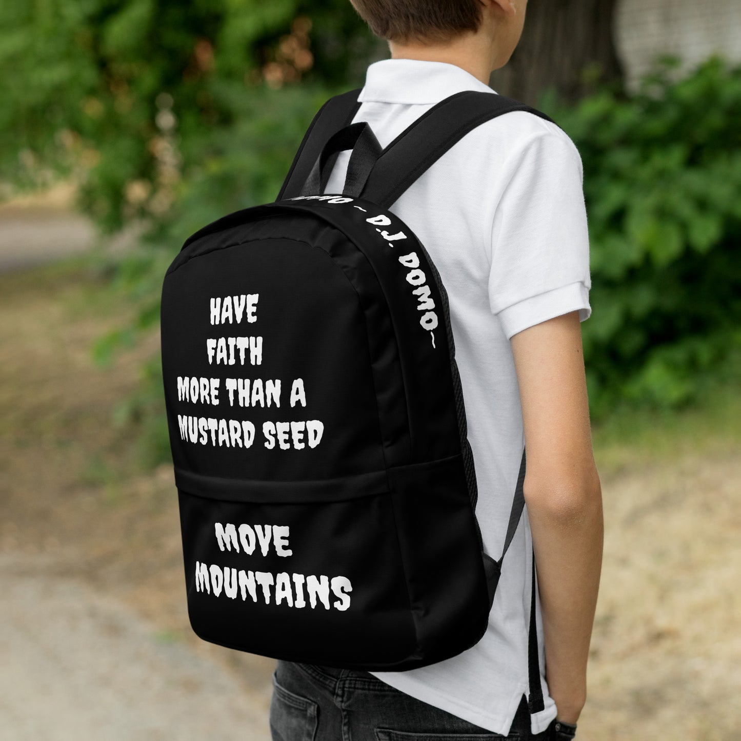 D.J. Domo "Move Mountain" Backpack Black/White