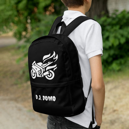 D.J. Domo Biker Backpack Black/White