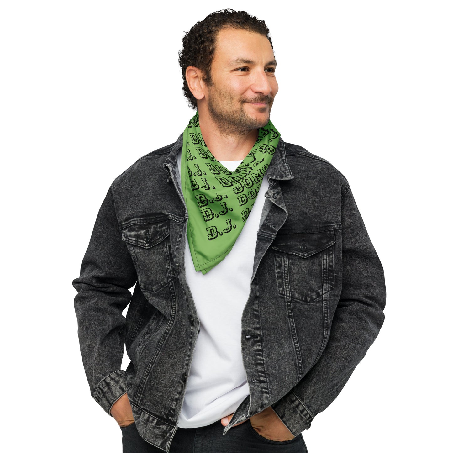 D.J. Domo Bandana Light Green/Black