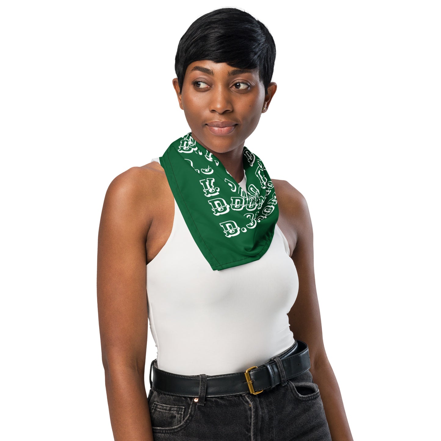 D.J. Domo Bandana Green/White