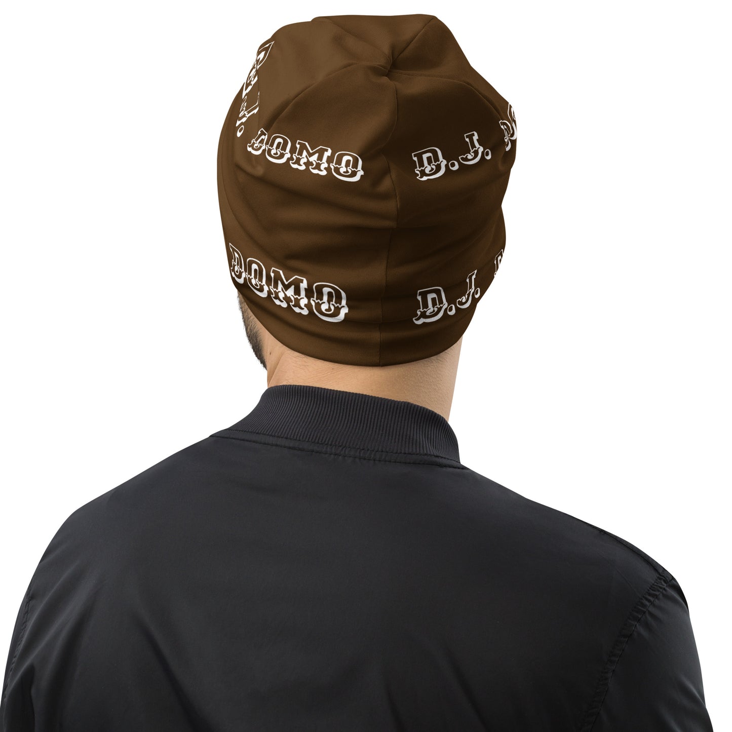 D.J. Domo "LOYAL" Beanie Brown/White