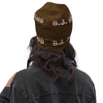 D.J. Domo "LOYAL" Beanie Brown/White