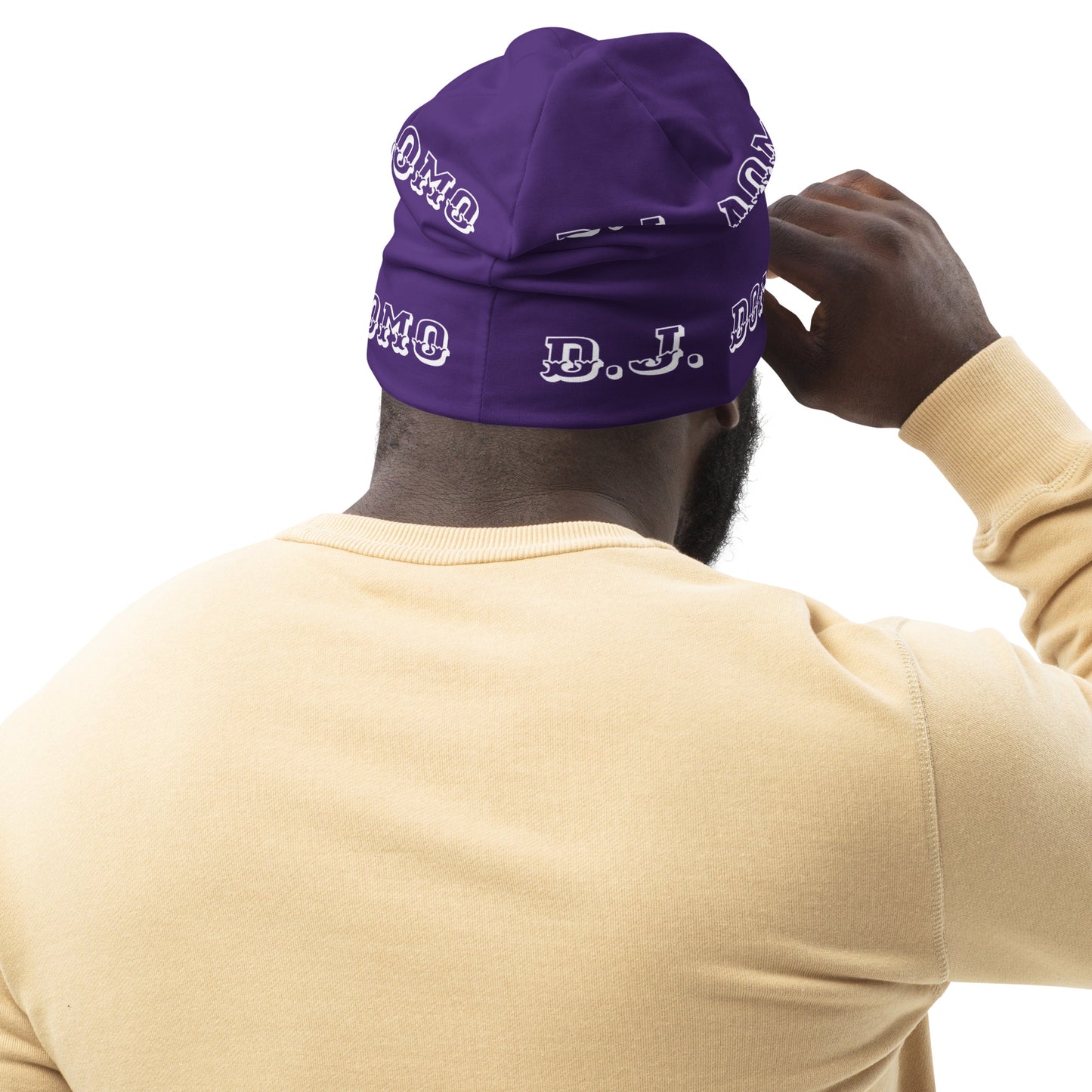 D.J. Domo "LOYAL" Beanie Purple/White