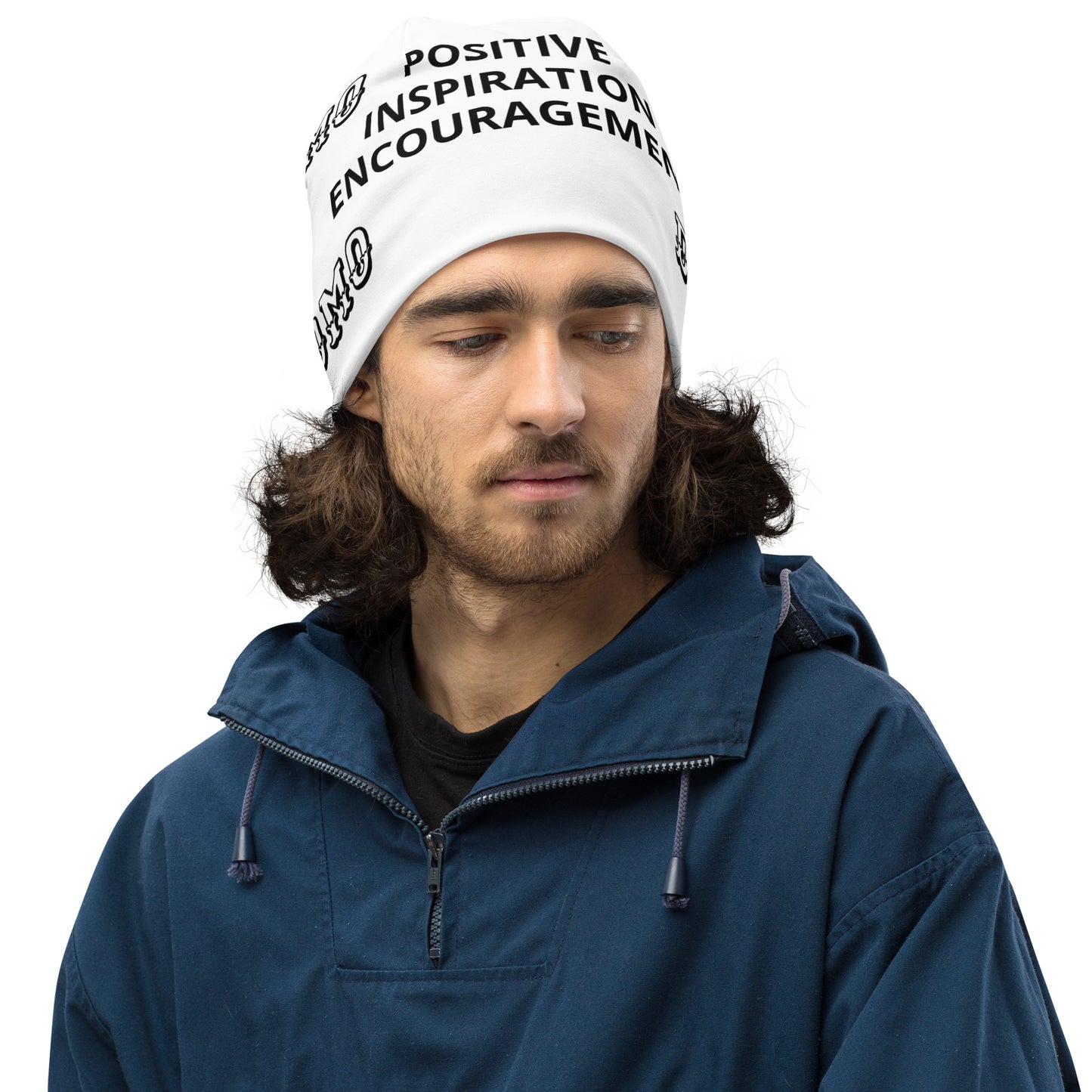 D.J. Domo "PIE" Beanie White/Black