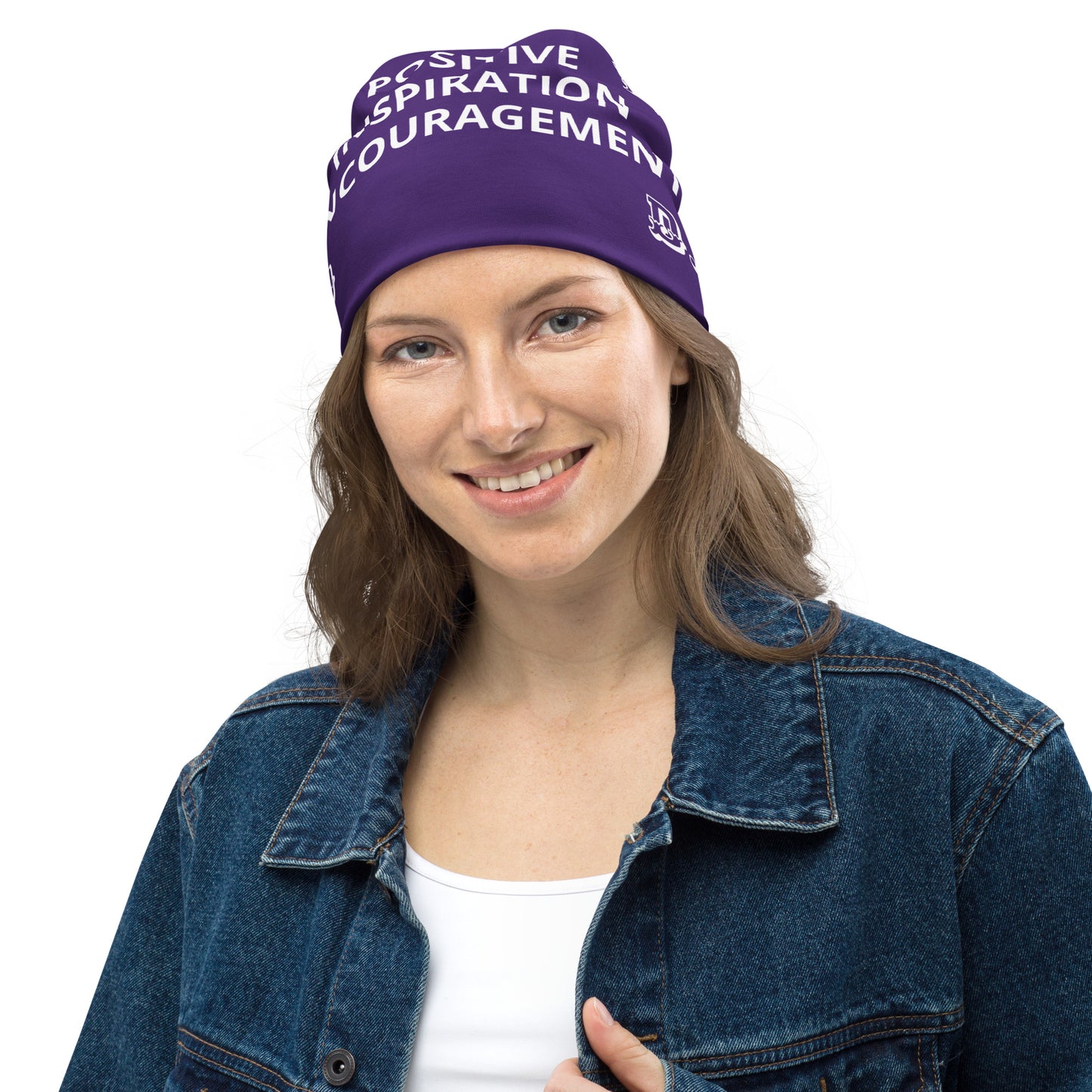 D.J. Domo "PIE" Beanie Purple/White