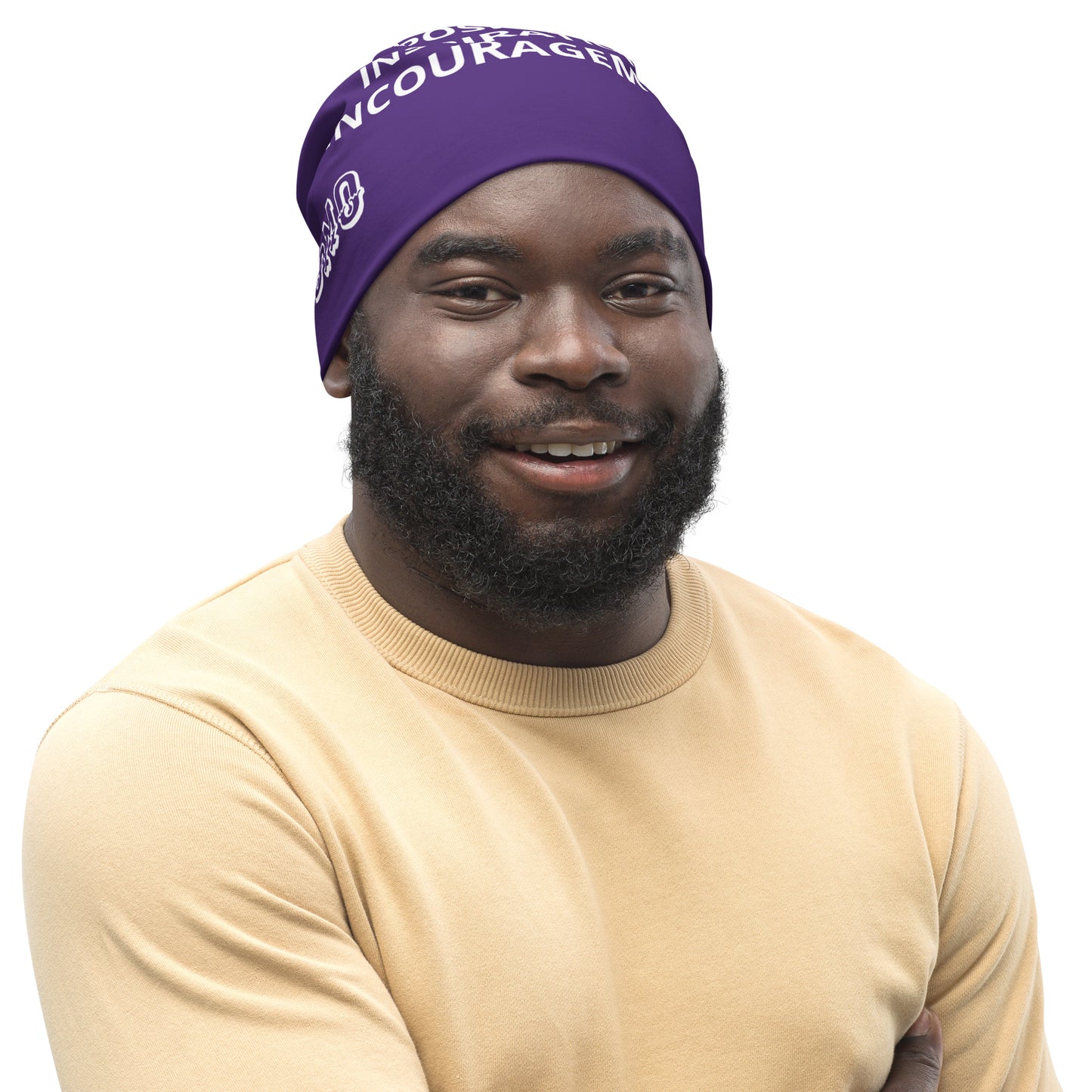 D.J. Domo "PIE" Beanie Purple/White