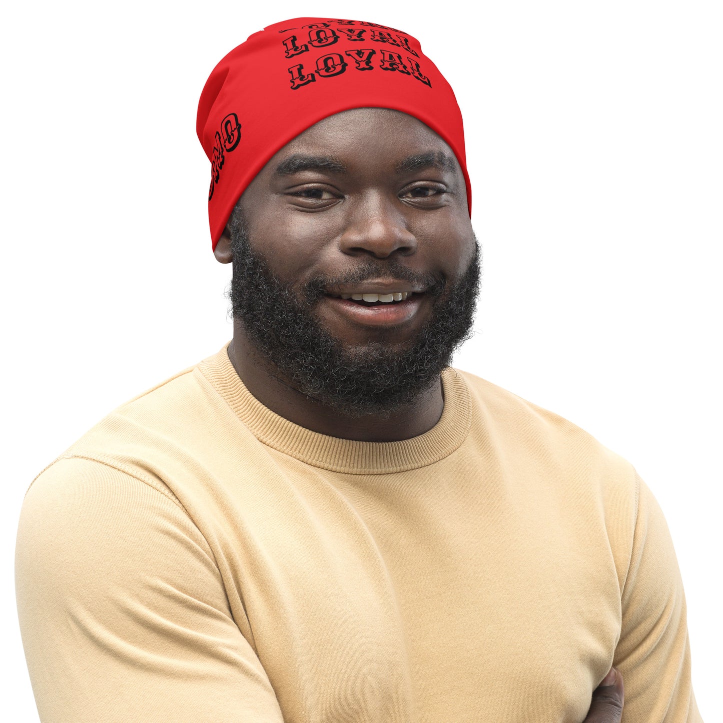 D.J. Domo "LOYAL" Beanie Red/Black