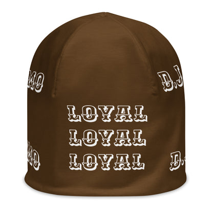 D.J. Domo "LOYAL" Beanie Brown/White