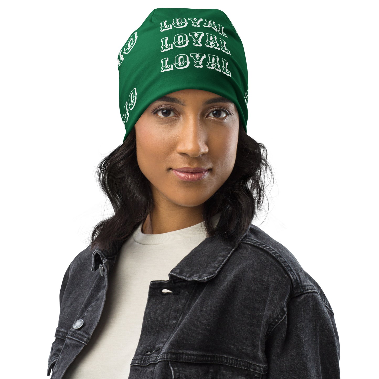 D.J. Domo "LOYAL" Beanie Green/White