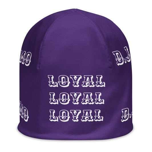 D.J. Domo "LOYAL" Beanie Purple/White