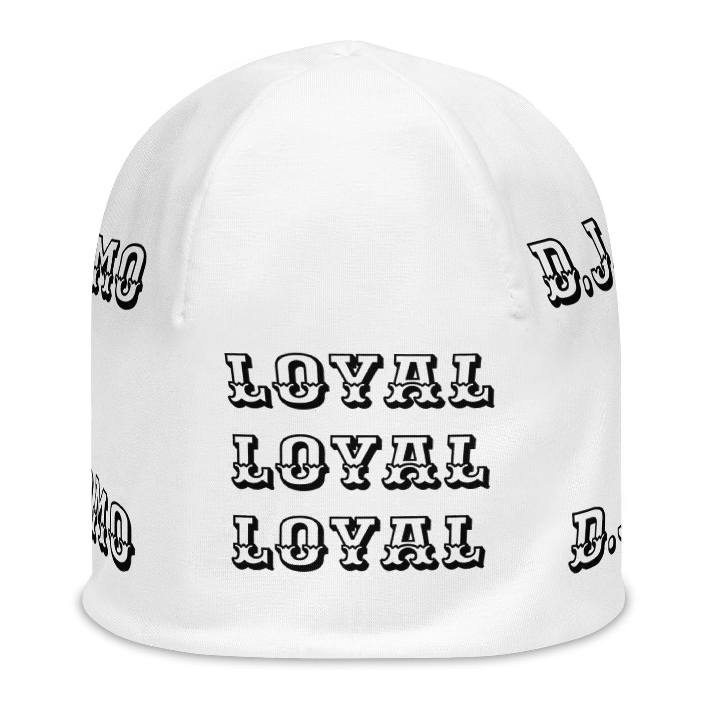 D.J. Domo "LOYAL" Beanie White/Black