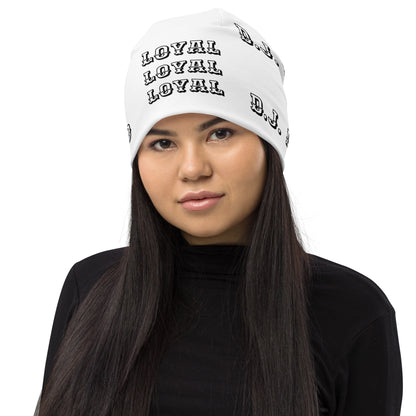 D.J. Domo "LOYAL" Beanie White/Black