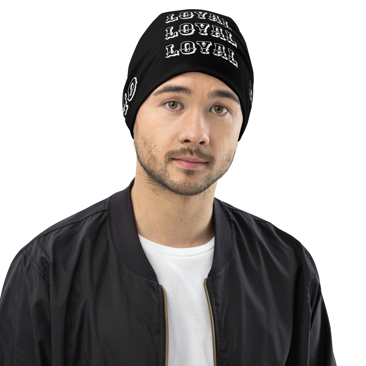 D.J. Domo "LOYAL" Beanie Black/White