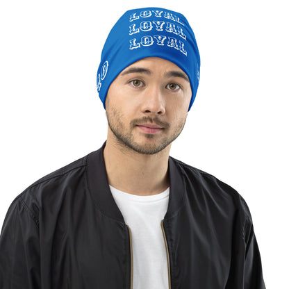 D.J. Domo "LOYAL" Beanie Light Blue/White