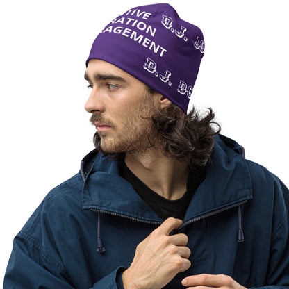 D.J. Domo "PIE" Beanie Purple/White