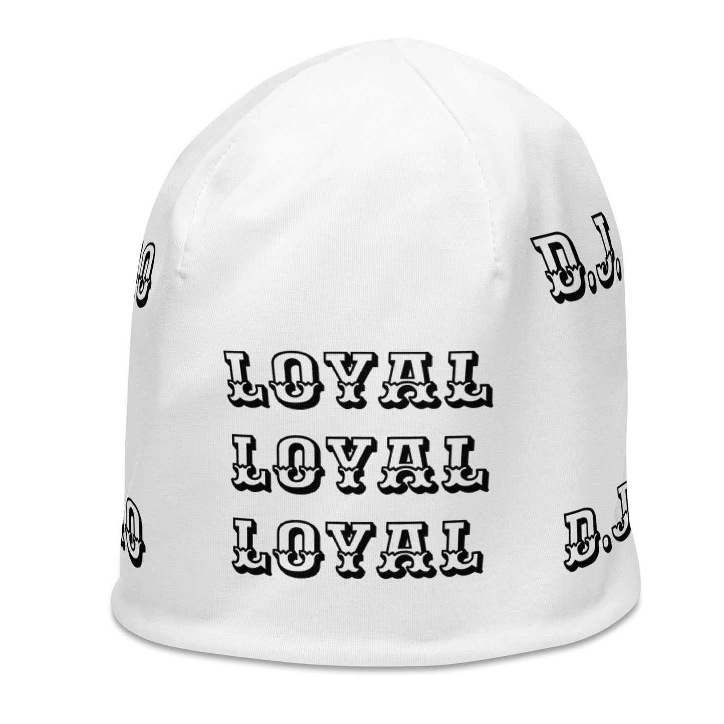 D.J. Domo "LOYAL" Beanie White/Black