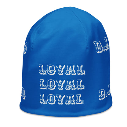 D.J. Domo "LOYAL" Beanie Light Blue/White