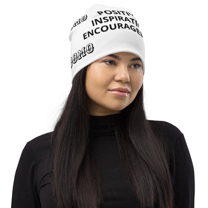 D.J. Domo "PIE" Beanie White/Black