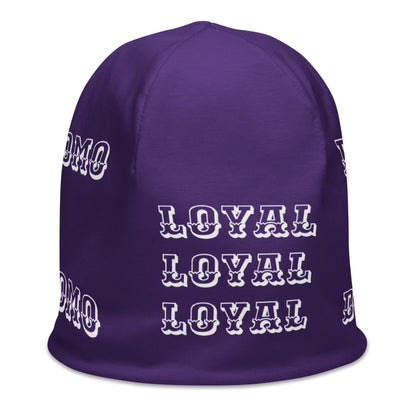 D.J. Domo "LOYAL" Beanie Purple/White