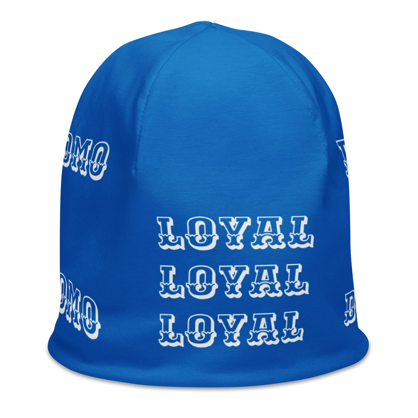 D.J. Domo "LOYAL" Beanie Light Blue/White