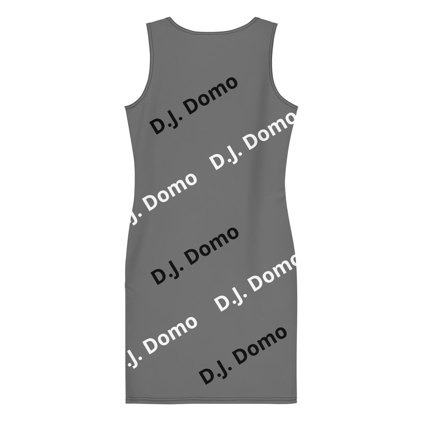 D.J. Domo "Classic" Bodycon Dress Dark Gray/White/Black