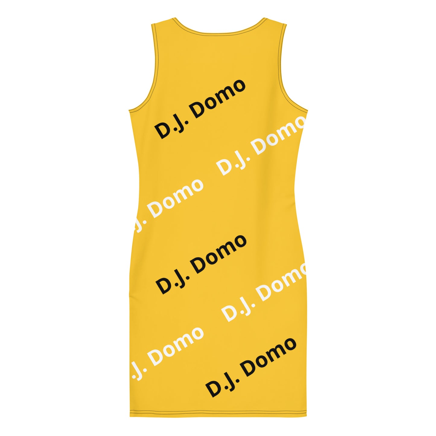 D.J. Domo "Classic" Bodycon Dress Gold/White/Black