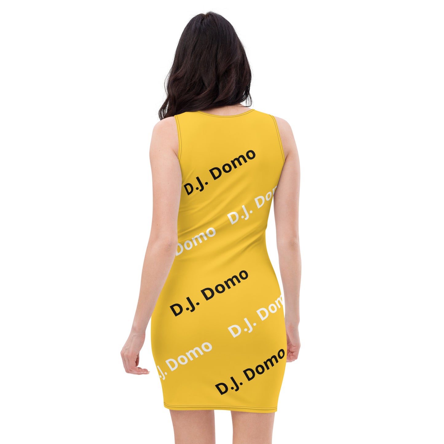 D.J. Domo "Classic" Bodycon Dress Gold/White/Black