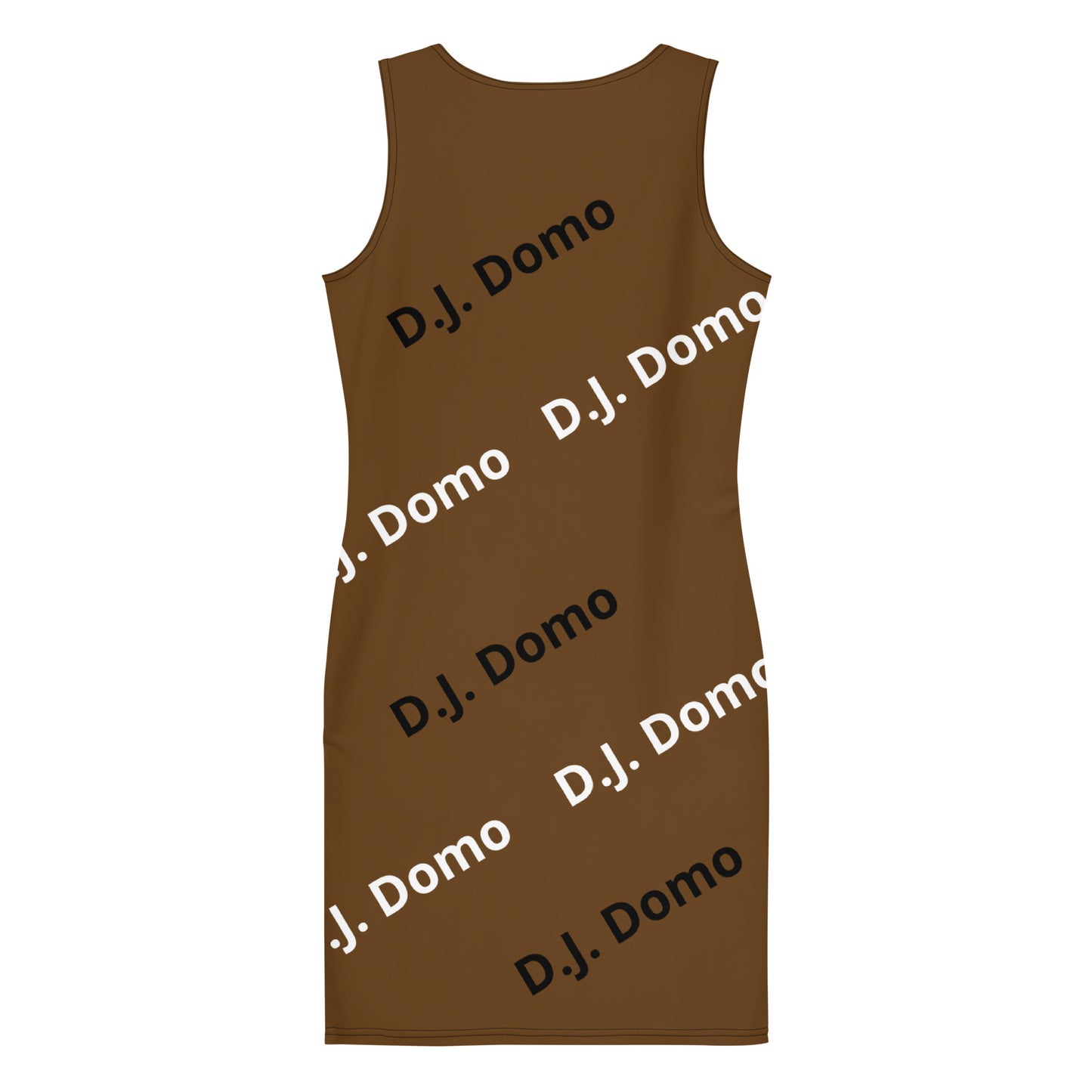 D.J. Domo "Classic" Bodycon dress Brown/White/Black