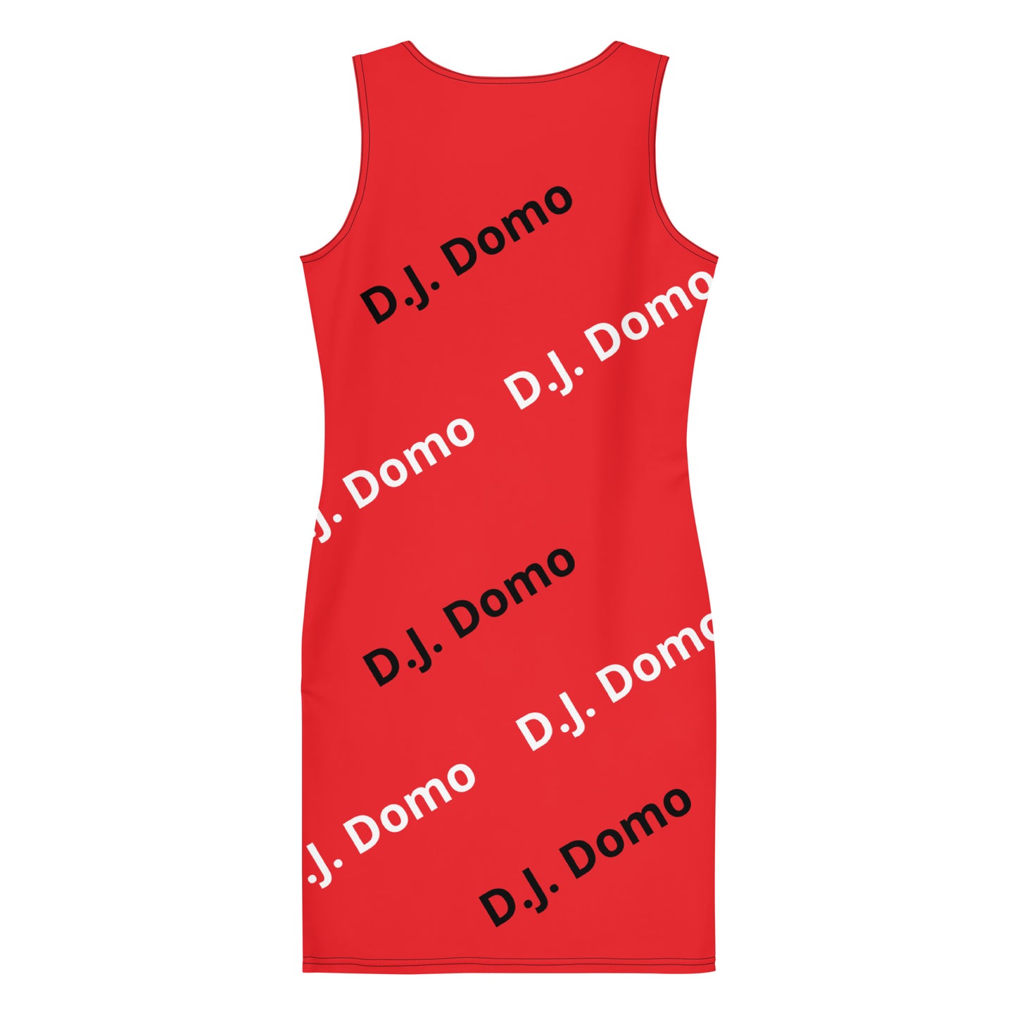 D.J. Domo "Classic" Bodycon Dress Red/White/Black