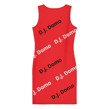 D.J. Domo "Classic" Bodycon Dress Red/White/Black