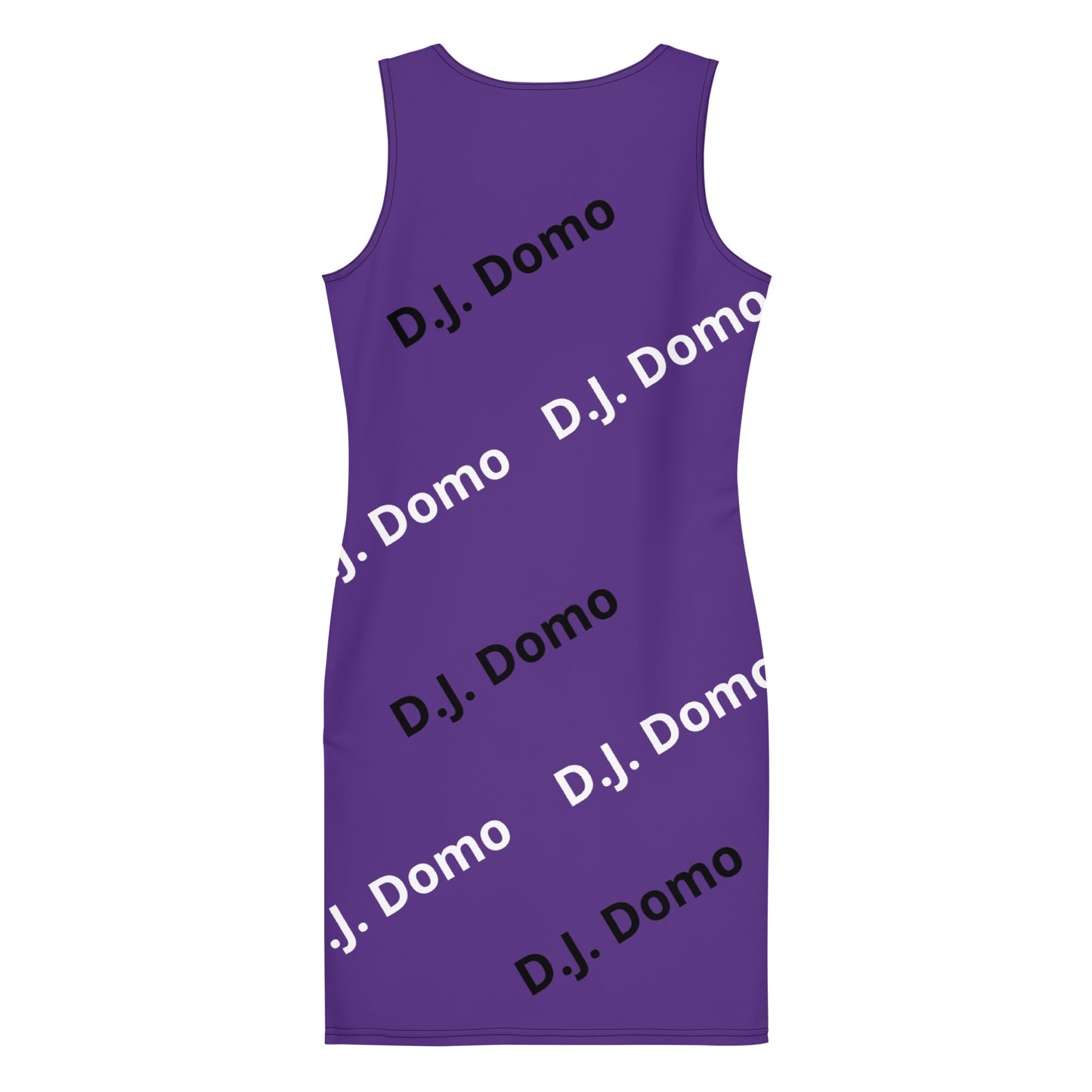 D.J. Domo "Classic" Bodycon Dress Purple/White/Black