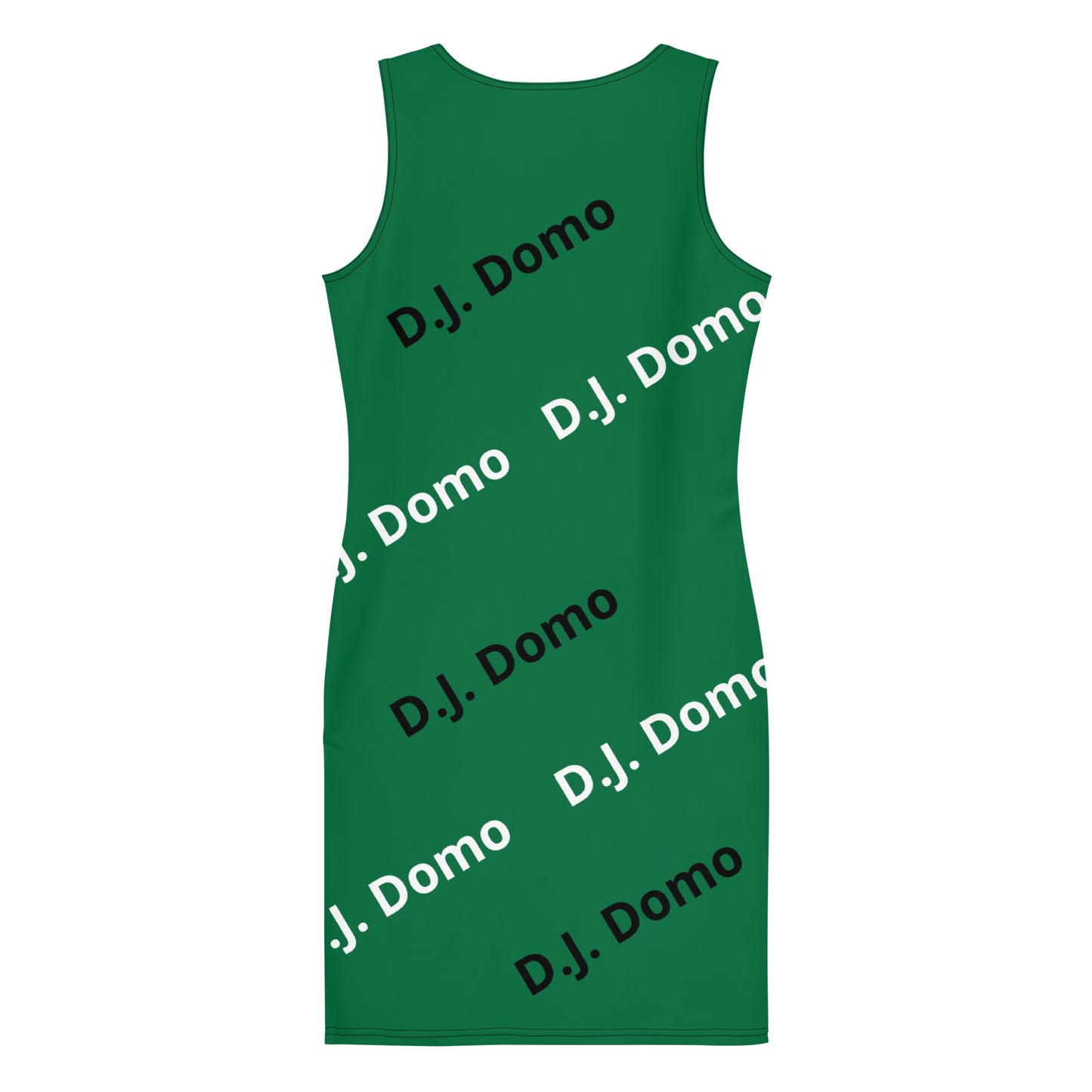 D.J. Domo "Classic" Bodycon Dress Green/White/Black