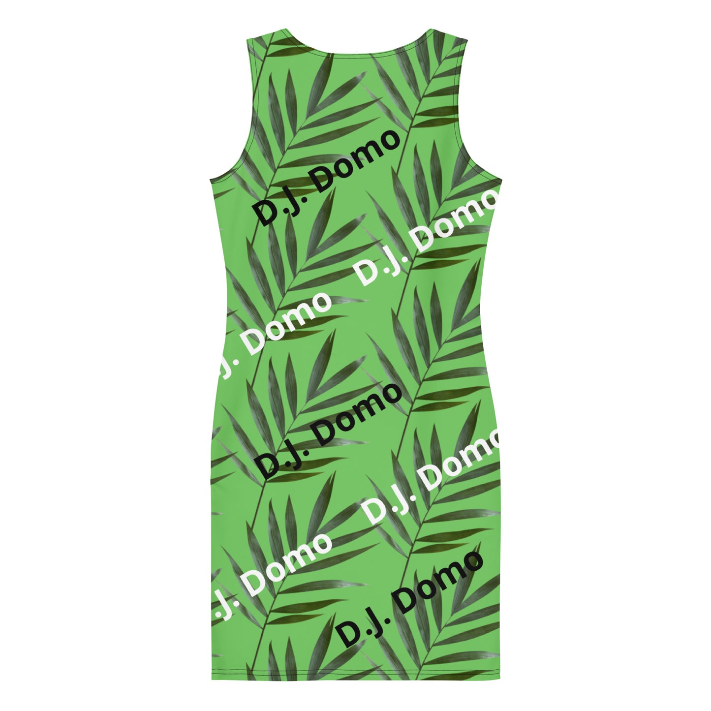 D.J. Domo "Green Tree Classic" Bodycon Dress Green/White/Black