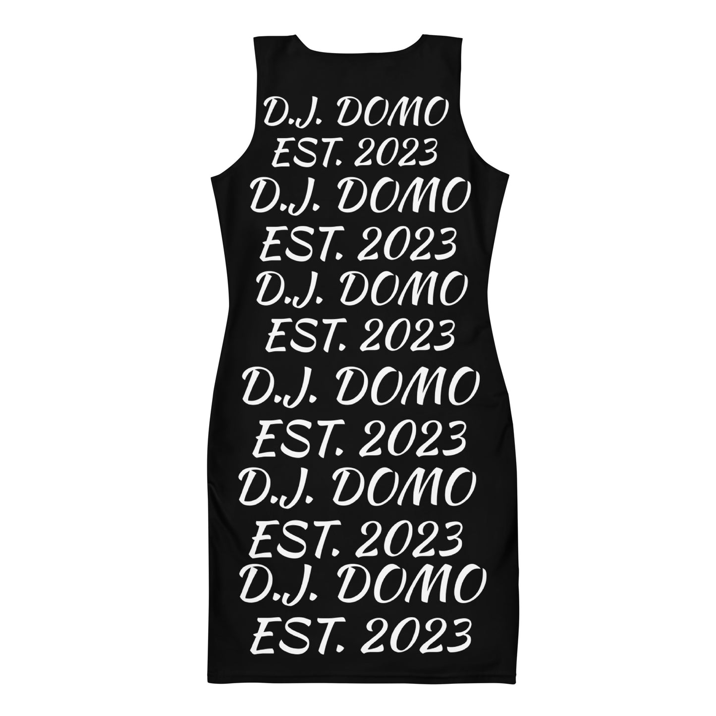 D.J. Domo "Repetitive" Bodycon Dress Black/White