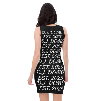 D.J. Domo "Repetitive" Bodycon Dress Black/White