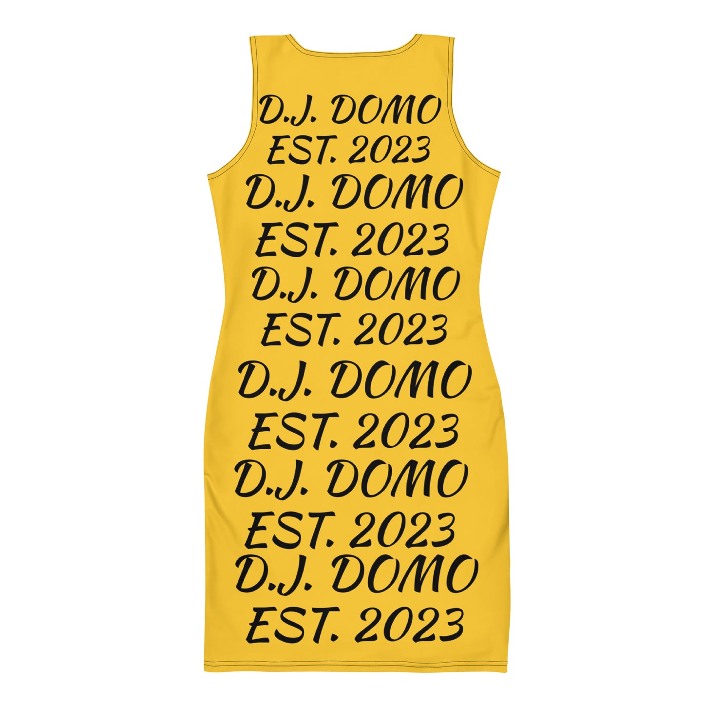 D.J. Domo "Repetitive" Bodycon Dress Gold/Black