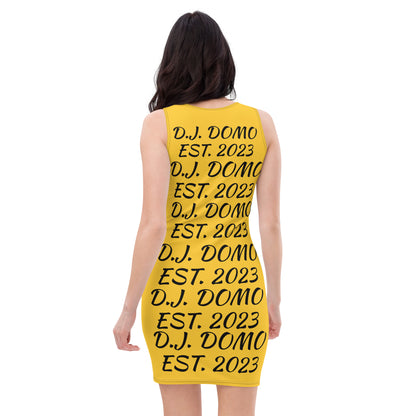 D.J. Domo "Repetitive" Bodycon Dress Gold/Black