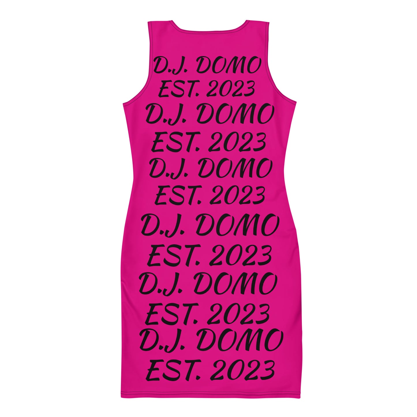 D.J. Domo "Repetitive" Bodycon Dress Pink/Black