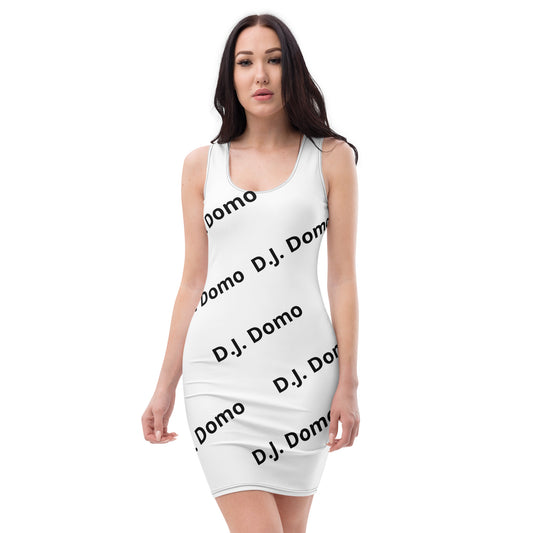 D.J. Domo "Classic" Bodycon Dress White/Black