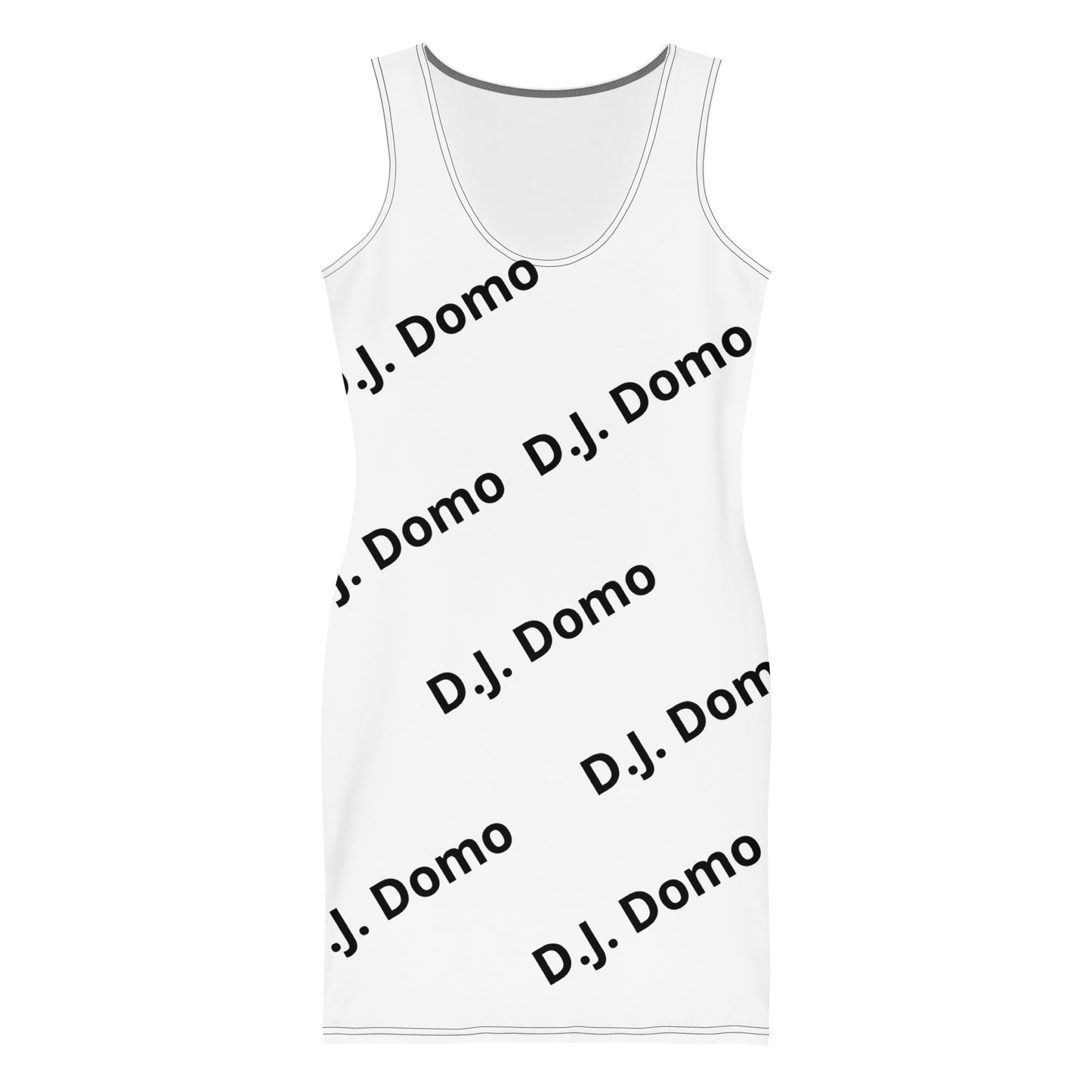 D.J. Domo "Classic" Bodycon Dress White/Black