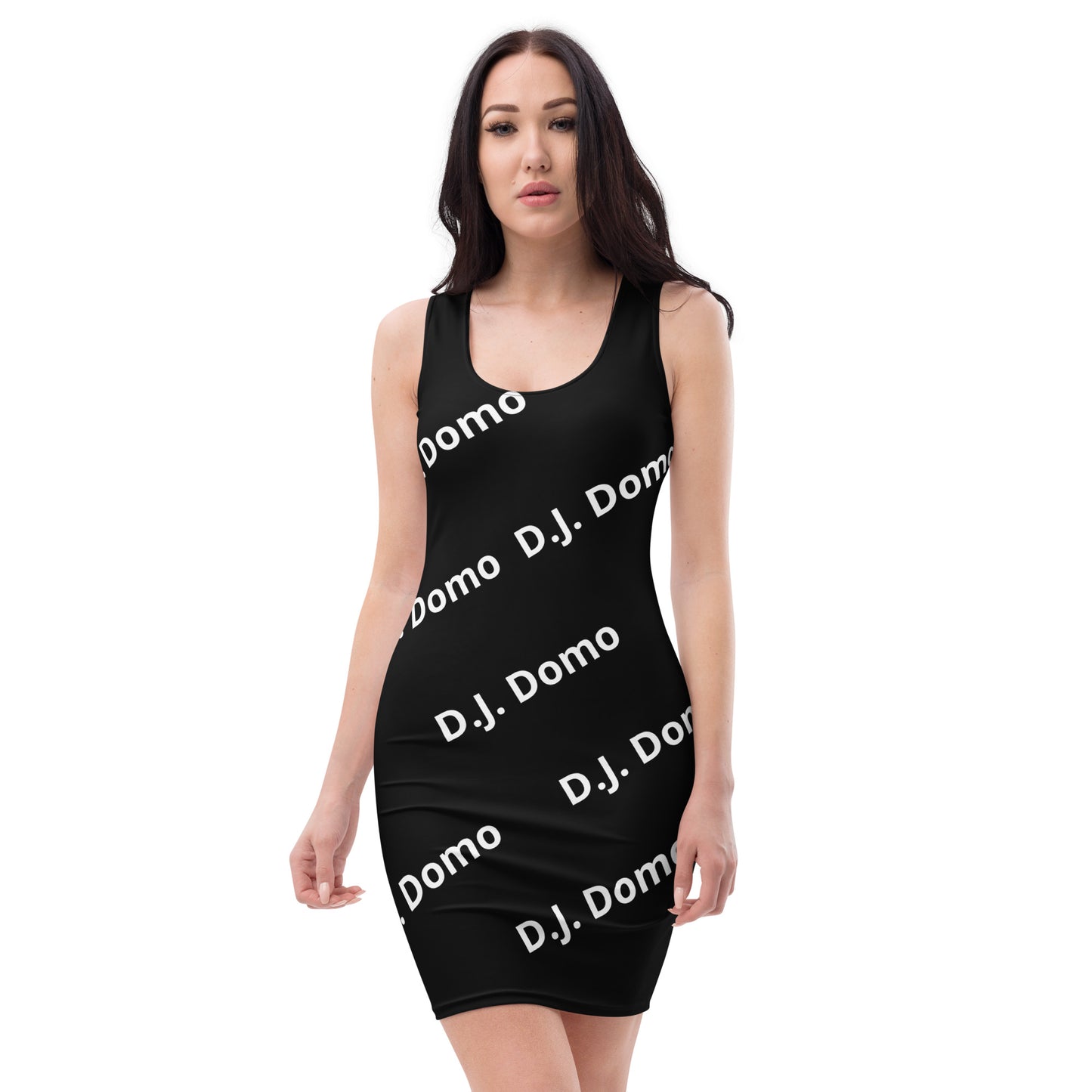 D.J. Domo "Classic" Bodycon Dress Black/White