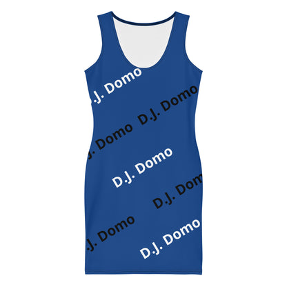 D.J. Domo "Classic" Bodycon Dress Dark Blue/White/Black