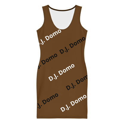 D.J. Domo "Classic" Bodycon dress Brown/White/Black