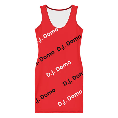 D.J. Domo "Classic" Bodycon Dress Red/White/Black